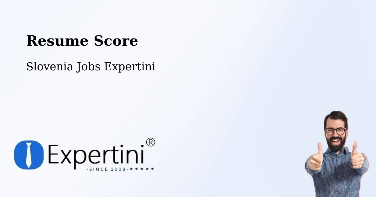 Resume Score & Job Description Match Tool – Fram - Slovenia Jobs Expertini